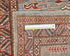 11 Feet Gray Kazak Afghan Hand Knotted Wool Runner Rug